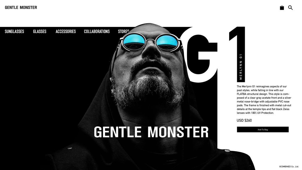 Gentle Monster Webpage